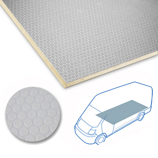 Podea Kore KoskiCrown gri argintiu de 12mm pentru MAXUS EV80 L2 model 2020 -, cu tractiune fata, usi culisante pe partea stanga