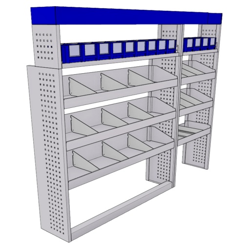 Sistem mobilier modular pe partea stanga Provan 57-1-133-00 pentru MERCEDES Sprinter 2018, ampatament L1 (3259 mm) tractiune fata, inaltime H2 (2642 mm)