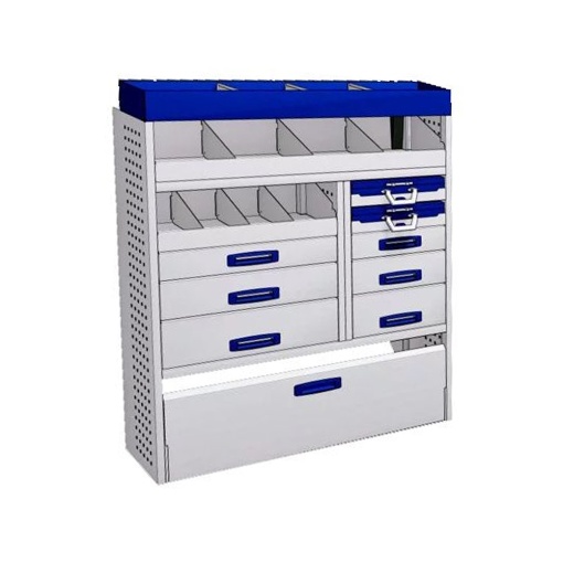 Sistem mobilier modular Provan LVNS-1003-1 pentru FORD Transit 2014-2018, ampatament L3 (3750 mm), inaltime H2 (2541 mm)