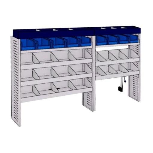 Sistem mobilier modular Provan LVOS-1001-1 pentru MAN TGE 2017, ampatament L4 (4490 mm), inaltime H4 (2789 mm)