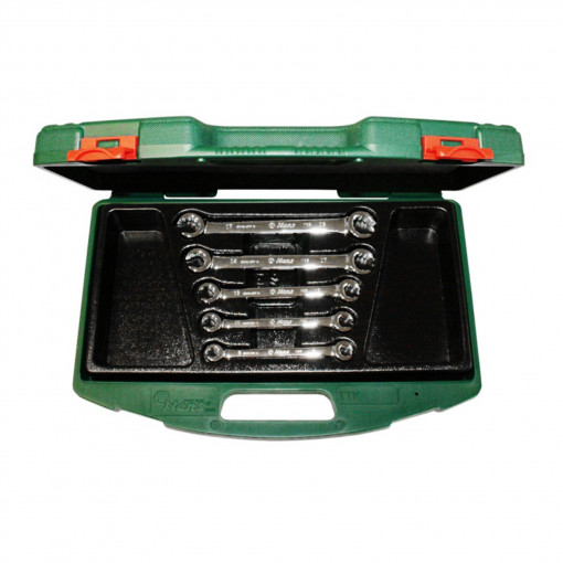HANS Set chei inelare decupate 5 buc 8-19 mm TTK-8 în cutie de plastic