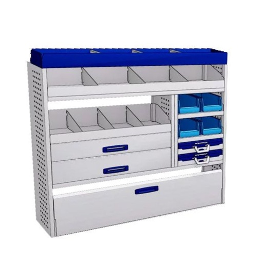 Sistem mobilier modular Provan LVNS-2002-1 pentru VOLKSWAGEN Crafter 2017, ampatament L3 (3640 mm), inaltime H2 (2355 mm)