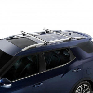 Set de 2 bare transversale aluminiu CRUZ 924-793 Airo R118 pentru Volkswagen Caddy (III.2 - railing) (2011-->2015) cu puncte fixe - Img 4