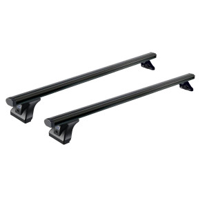 Sistem de 2 bare transversale aluminiu CRUZ 925-093 Alu Cargo Dark AF pentru Volkswagen Crafter L4H3 (without lights on the roof) (2017-->) cu puncte fixe - Img 1