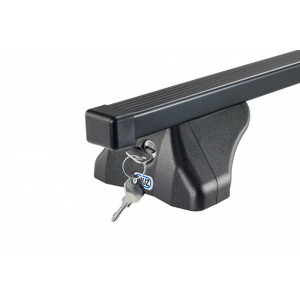 Sistem de 2 bare transversale otel CRUZ 921-385 Oplus S-FIX 130 pentru Citroen Berlingo Multispace XL (III - railing) (2018-->) cu bare longitudinale - Img 4