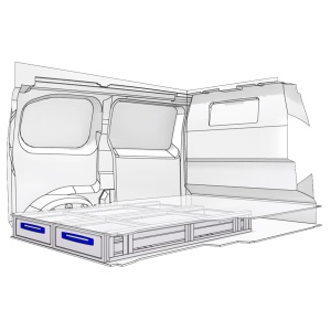 Sistem de sertare sub podea XLD Line Provan 57-1-154-00 pentru FIAT Talento 2016, ampatament L1 (3098 mm), inaltime H1 (2493 mm) - Img 2