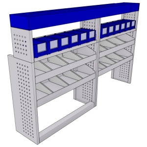 Sistem mobilier modular pe partea stanga Provan 57-1-120-00 pentru FIAT Talento 2016, ampatament L2 (3498 mm), inaltime H1 (1971 mm)