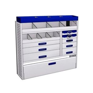 Sistem mobilier modular Provan LVNS-2003-1 pentru PEUGEOT Boxer 2006, ampatament L4 (4035 mm), inaltime H2 (2522 mm)