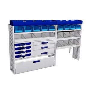 Sistem mobilier modular Provan LVOS-1003-1 pentru IVECO Daily 2014, ampatament L4 (4100 mm), inaltime H3 (2780 mm)