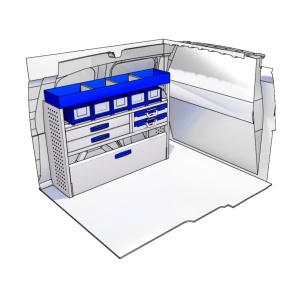 Sistem mobilier modular pe partea stanga Provan 57-1-104-00 pentru TOYOTA Proace City 2019, ampatament L1 (2785 mm), inaltime H1 (1796 mm) - Img 2