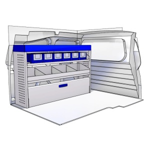 Sistem mobilier modular pe partea stanga Provan 57-1-107-00 pentru RENAULT Express 2021, ampatament L1 (2812 mm), inaltime H1 (1811 mm) - Img 3