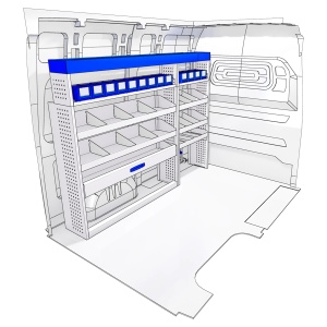 Sistem mobilier modular pe partea stanga Provan 57-1-135-00 pentru FORD Transit 2014-2018, ampatament L3 (3750 mm), inaltime H2 (2541 mm) - Img 3