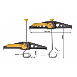 Suport fixare scara Rhino Safe Clamp RAS21 - set de 2 buc