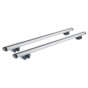 Sistem de 2 bare transversale aluminiu CRUZ 924-064 Alu Cargo R138 pentru Fiat Doblo Malibu (I-II - railing) (2000-->2010) cu bare longitudinale - Img 1