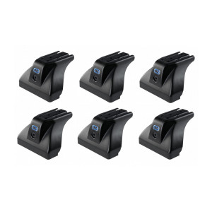 Sistem de 3 bare transversale aluminiu CRUZ 925-096 Alu Cargo Dark AF pentru Opel Movano L3H2 (III) (2010-->) cu puncte fixe - Img 4