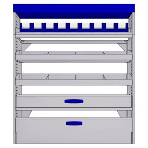 Sistem mobilier modular pe partea dreapta Provan 57-1-138-00 pentru FIAT Ducato 2006, ampatament L3 (4035 mm), inaltime H1 (2522 mm) - Img 2