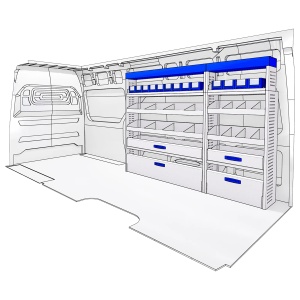 Sistem mobilier modular pe partea dreapta Provan 57-1-143-00 pentru IVECO Daily 2014, ampatament L4 (4100 mm), inaltime H3 (2780 mm) - Img 3