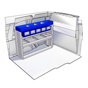 Sistem mobilier modular pe partea stanga Provan 57-1-100-00 pentru TOYOTA Proace City 2019, ampatament L1 (2785 mm), inaltime H1 (1796 mm) - Img 2