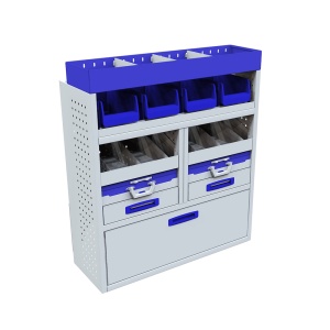 Sistem mobilier modular Provan VCPL-100-009-1 pentru FIAT Fiorino 2007, ampatament L1 (2513 mm), inaltime H1 (1721 mm) - Img 1