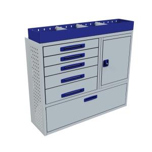 Sistem mobilier modular Provan VCPL-125-017-1 pentru OPEL Combo 2011-2018, ampatament L1 (2755 mm), inaltime H1 (1845 mm) - Img 1