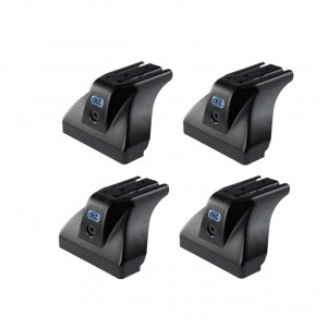 Sistem de 2 bare transversale aluminiu CRUZ 925-101 Alu Cargo Dark AF118 pentru Renault Kangoo (III - rear doors) (2021-->) cu puncte fixe - Img 4