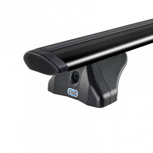 Sistem de 2 bare transversale aluminiu CRUZ 925-715 Airo FIX Dark 128 pentru Ford Connect II Tourneo/Transit L1 (integrated railing) (2013-->) cu bare longitudinale integrate - Img 3