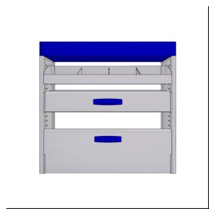 Sistem mobilier modular pe partea dreapta Provan 57-1-103-00 pentru RENAULT Kangoo 2008-2021, ampatament L1 (3081 mm), inaltime H2 (1839 mm) - Img 2