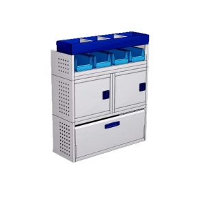 Sistem mobilier modular Provan VCPL-100-008-1 pentru PEUGEOT Bipper 2008-2017, ampatament L1 (2513 mm), inaltime H1 (1721 mm) - Img 2