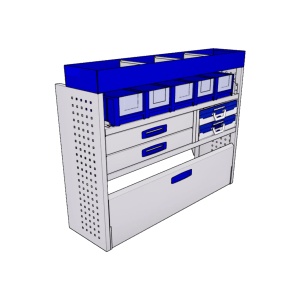 Sistem modular Provan 57-1-104-00 tip atelier pentru autoutilitare mici - Partea stanga