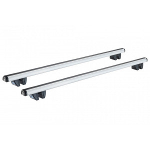 Sistem de 2 bare transversale aluminiu CRUZ 924-036 Oplus Alu R128 pentru Volkswagen Caddy Maxi (IV - railing) (2015-->) cu bare longitudinale