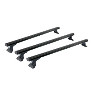 Sistem de 3 bare transversale aluminiu CRUZ 925-097 Alu Cargo Dark AF pentru Renault Trafic L2H1 (III/X82) (2014-->) cu puncte fixe - Img 2