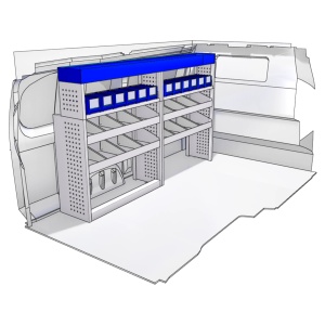 Sistem mobilier modular pe partea stanga Provan 57-1-120-00 pentru FORD Transit Custom 2014, ampatament L1 (2933 mm), inaltime H1 (2020 mm) - Img 3