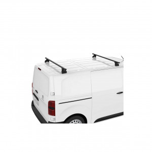 Sistem de 2 bare transversale otel CRUZ 923-056 Cargo Xpro SF145 pentru Citroen Jumpy L2H2 (II - to drill roof is required) (2007-->2016) cu puncte fixe - Img 5