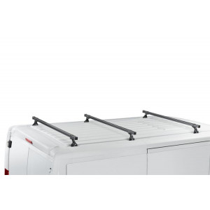 Sistem de 3 bare transversale otel CRUZ 923-032 Cargo Xpro SF3-160 pentru MAN TGE L4H3 (LWB/high roof) (2017-->) cu puncte fixe - Img 2