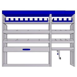 Sistem mobilier modular pe partea stanga Provan 57-1-135-00 pentru CITROEN Relay 2006, ampatament L1 (3000 mm), inaltime H2 (2522 mm) - Img 2