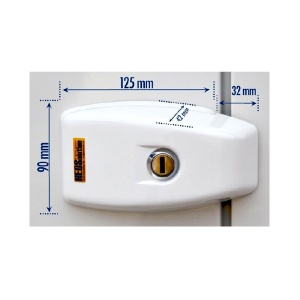 Set de 2 Incuietori antifurt HEOSafe VAN Security pentru autoutilitare - culoare Alba - Img 3