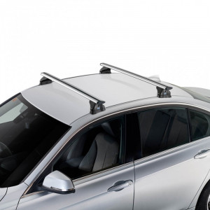 Sistem de 2 bare transversale aluminiu CRUZ 925-705 Airo FIX 128 pentru Citroen Berlingo Multispace M (III - railing) (2018-->) cu bare longitudinale - Img 2