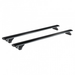 Sistem de 2 bare transversale aluminiu CRUZ 925-715 Airo FIX Dark 128 pentru Citroen Berlingo Multispace M (III - railing) (2018-->) cu bare longitudinale