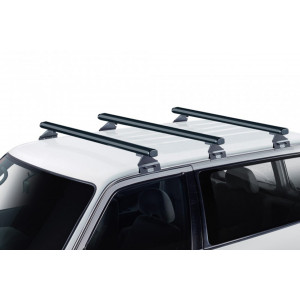 Sistem de 3 bare transversale aluminiu CRUZ 925-097 Alu Cargo Dark AF pentru Renault Trafic L2H1 (III/X82) (2014-->) cu puncte fixe - Img 3