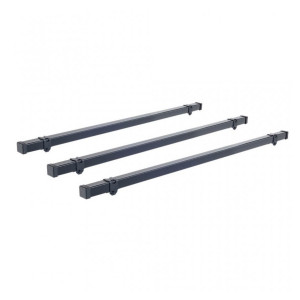 Sistem de 3 bare transversale otel CRUZ 923-032 Cargo Xpro SF3-160 pentru Opel Vivaro L1H1 (II/X83) (2001-->2014) cu puncte fixe - Img 2