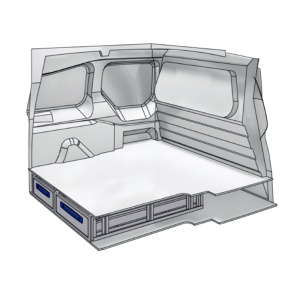 Sistem de sertare sub podea XLD Line Provan 57-1-155-00 pentru VAUXHALL Combo 2018, ampatament L1 (2785 mm), inaltime H1 (1796 mm)
