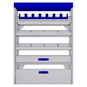Sistem mobilier modular pe partea dreapta Provan 57-1-134-00 pentru CITROEN Relay 2006, ampatament L1 (3000 mm), inaltime H1 (2254 mm) - Img 2