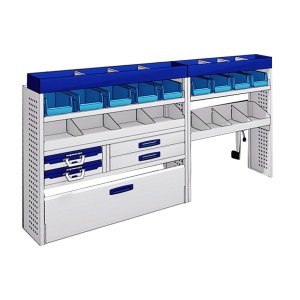 Sistem mobilier modular Provan MVOS-2002-1 pentru CITROEN Dispatch 2016, ampatament L1 (2925 mm), inaltime H1 (1905 mm)