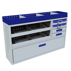 Sistem mobilier modular Provan VCPL-150-005-1 pentru VAUXHALL Combo 2018, ampatament L1 (2785 mm), inaltime H1 (1796 mm)