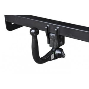 Carlig de remorcare cu sfera demontabila automat vertical cu cheie, marca Hakpol, vopsit in camp electrostatic pentru BMW Seria 3 E90/E91 Sedan (Berlina) / Estate (Combi), an fabricatie 2004-07/2011