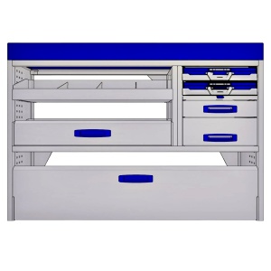 Sistem mobilier modular pe partea dreapta Provan 57-1-126-00 pentru OPEL Movano 2021, ampatament L2 (3450 mm), inaltime H2 (2522 mm) - Img 3