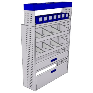 Sistem mobilier modular pe partea dreapta Provan 57-1-134-00 pentru MERCEDES Sprinter 2018, ampatament L1 (3259 mm) tractiune fata, inaltime H1 (2356 mm)