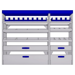 Sistem mobilier modular pe partea dreapta Provan 57-1-143-00 pentru IVECO Daily 2014, ampatament L4 (4100 mm), inaltime H3 (2780 mm) - Img 2