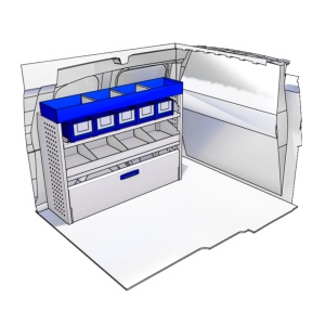 Sistem mobilier modular pe partea stanga Provan 57-1-102-00 pentru TOYOTA Proace City 2019, ampatament L1 (2785 mm), inaltime H1 (1796 mm) - Img 3