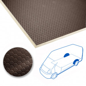 Acoperitoare roata KoskiCrown maro inchis de 12mm pentru OPEL Movano L1-L4 model 2010 -, cu tractiune fata